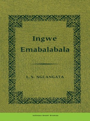 cover image of Ingwemabalabala